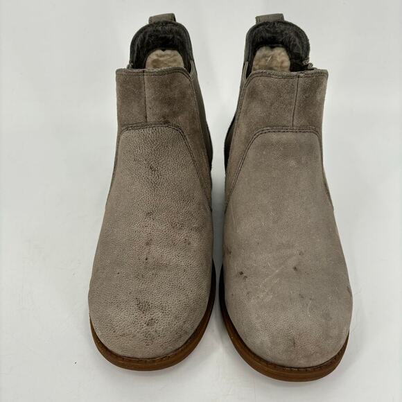 UGG Australia Bonham Chelsea Ankle Boots Suede Leather Waterproof Taupe Size 6 - Picture 5 of 10